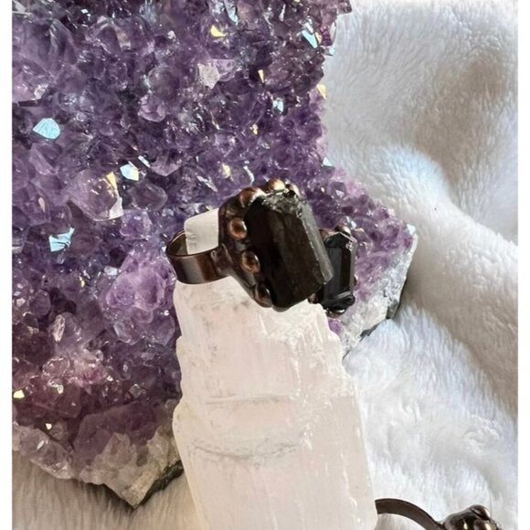 EMF Protection Black Tourmaline Ring - Picture 7 of 9